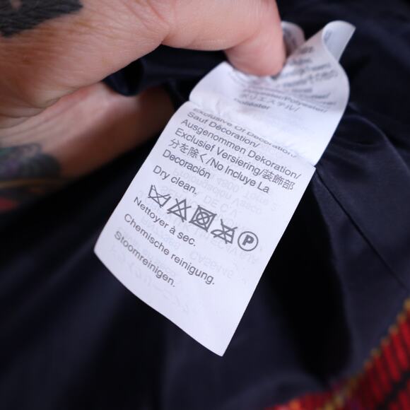 J CREW Lady Jacket Lurex Stewart Tartan Red Black Fringe Open Blazer Women's 4 - Picture 16 of 16